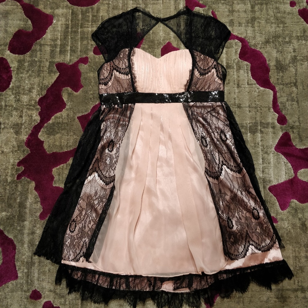 Cocktail Dress with Lace - Size 10